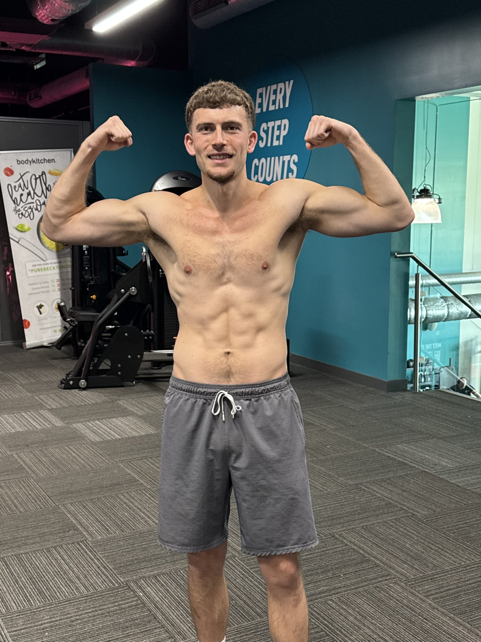 Alfie in the London gym